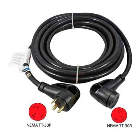 Conntek Conntek 15363, 25-Feet 30-Amp Ergo Grip RV Extension Cord with NEMA TT-30P/R 15363